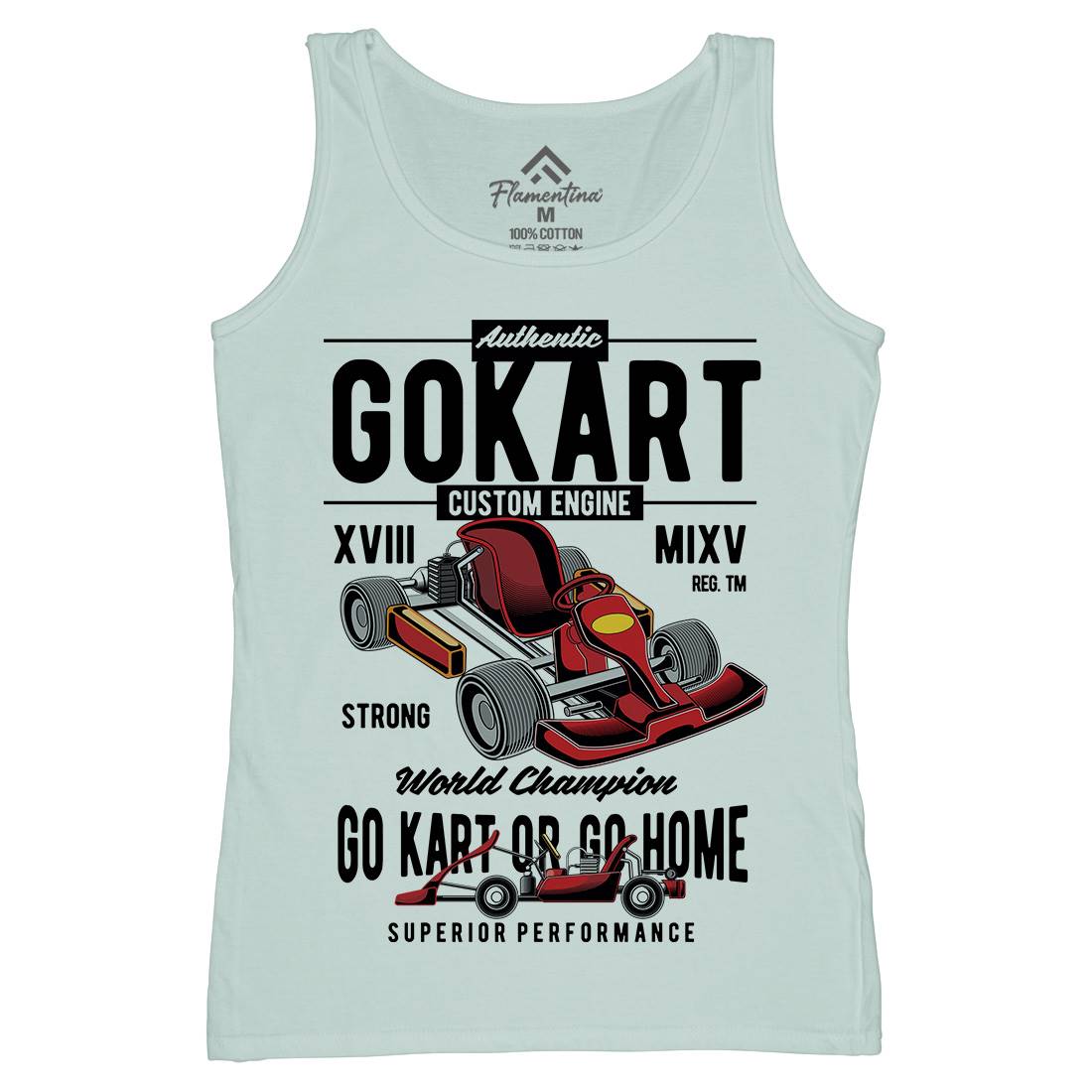 Go-Kart Womens Organic Tank Top Vest Sport C365