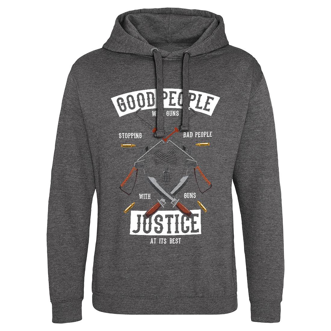 Good People With Guns Mens Hoodie Without Pocket American C367