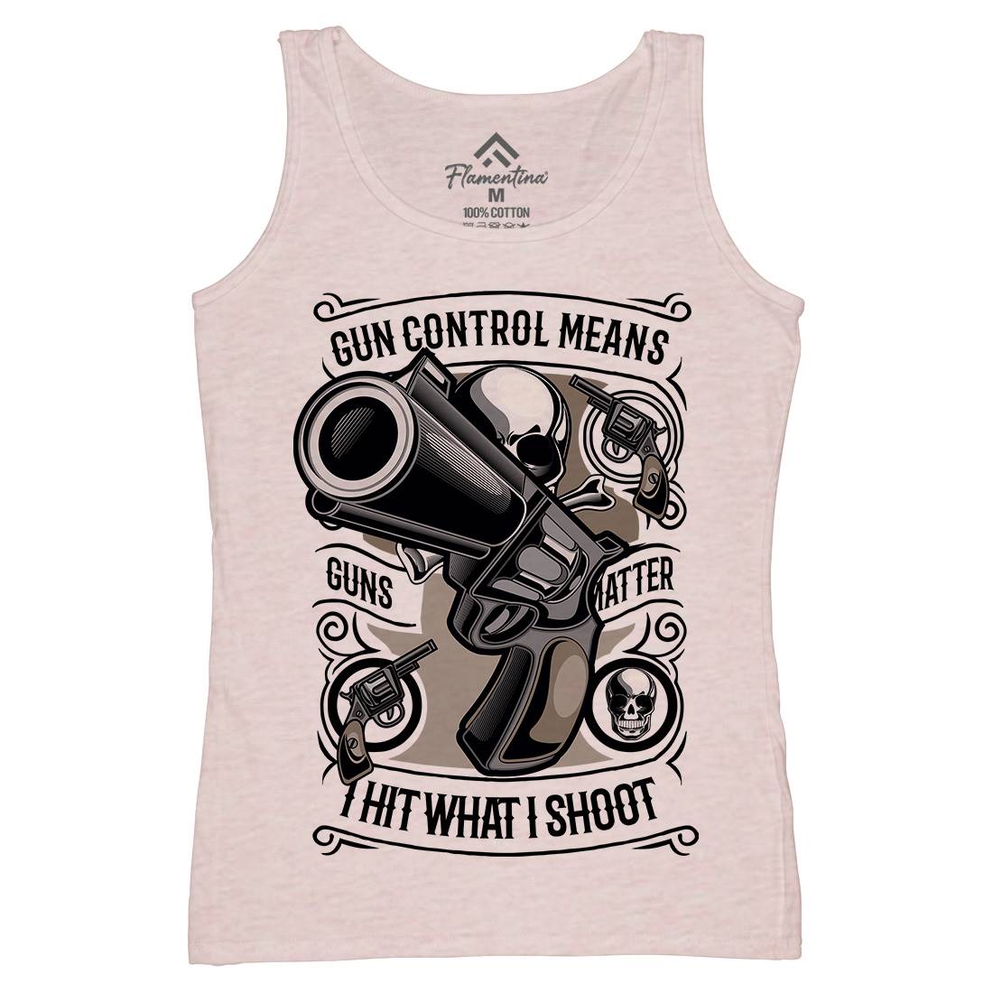 Gun Control Womens Organic Tank Top Vest American C369