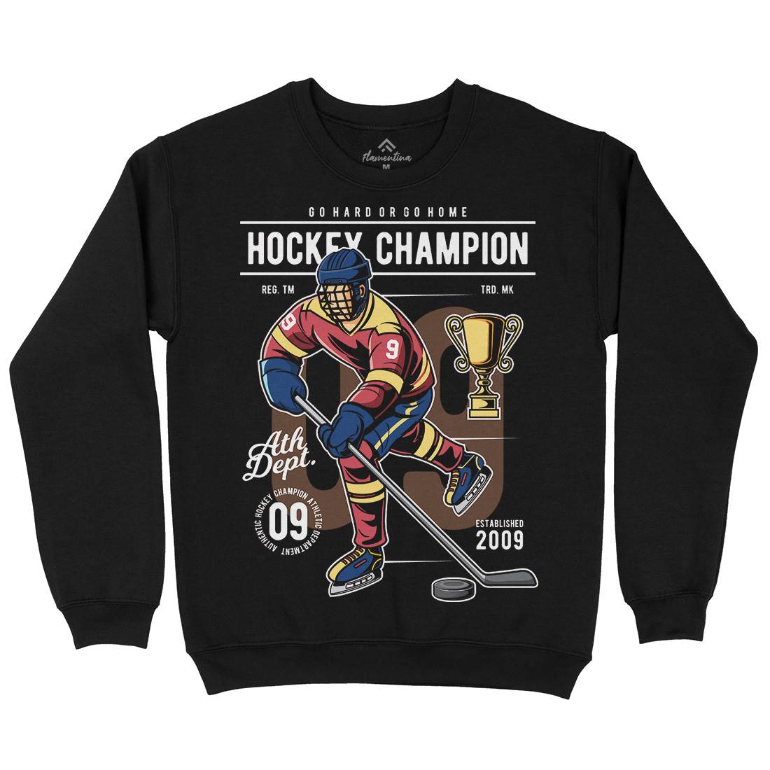 Hockey Champion Kids Crew Neck Sweatshirt Sport C373
