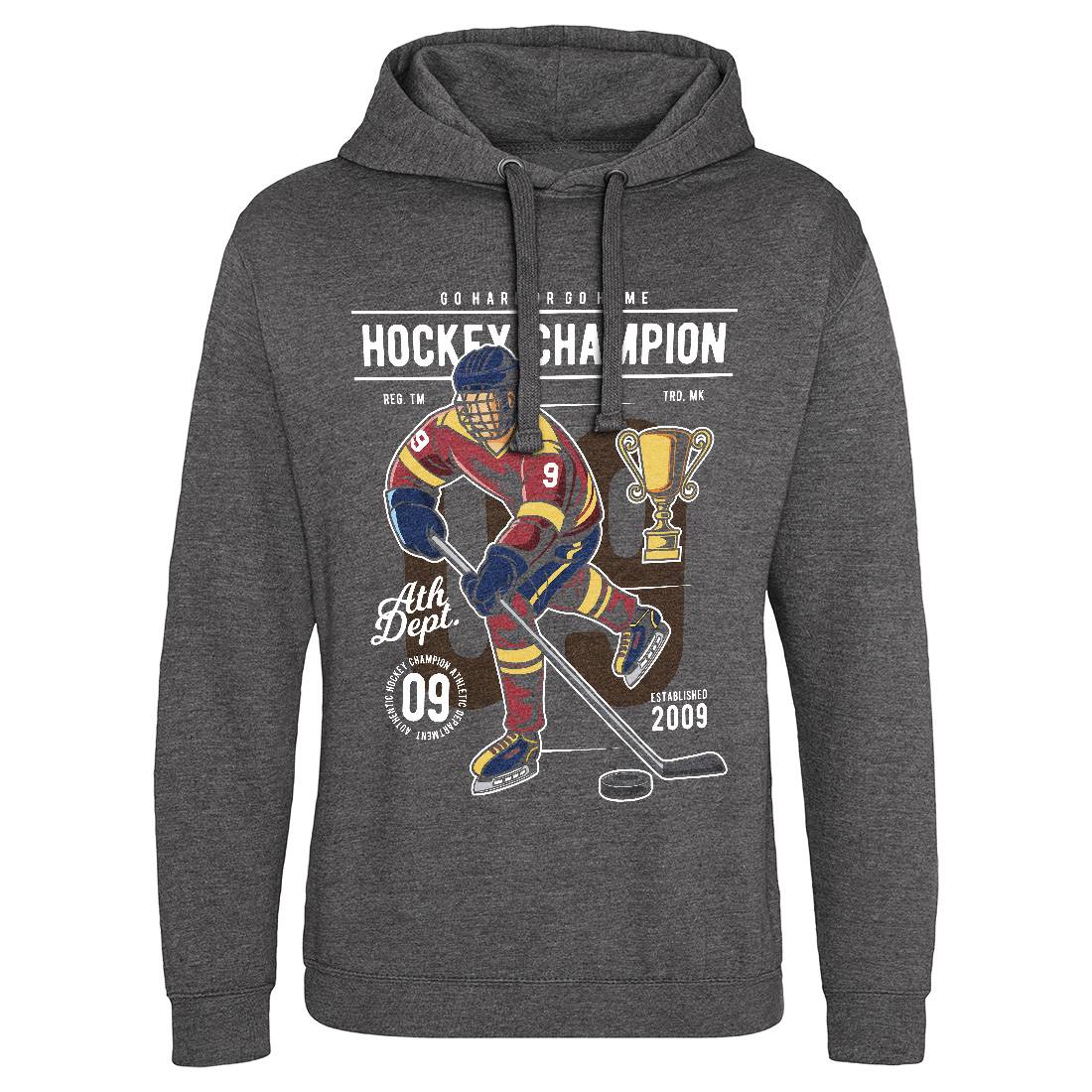 Hockey Champion Mens Hoodie Without Pocket Sport C373