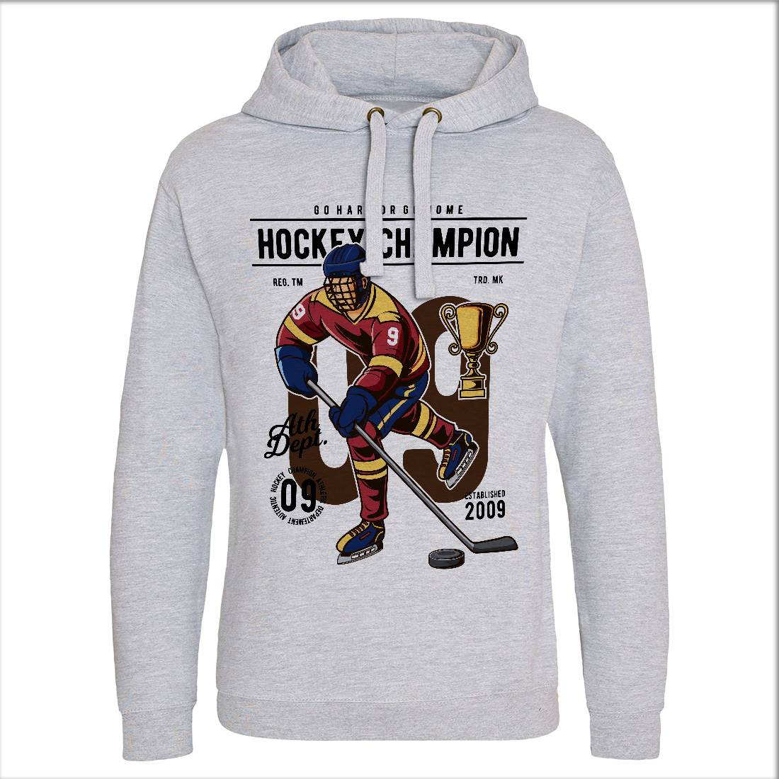 Hockey Champion Mens Hoodie Without Pocket Sport C373