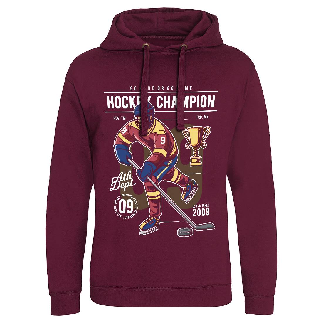 Hockey Champion Mens Hoodie Without Pocket Sport C373