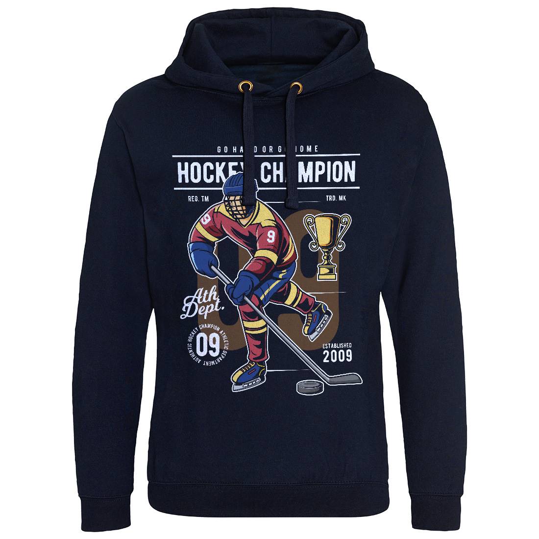 Hockey Champion Mens Hoodie Without Pocket Sport C373