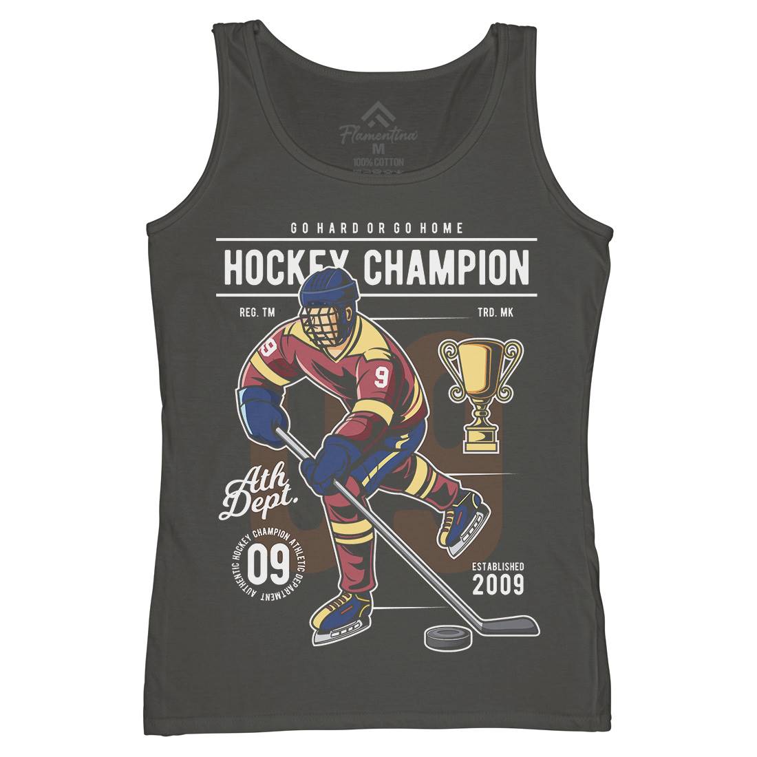 Hockey Champion Womens Organic Tank Top Vest Sport C373