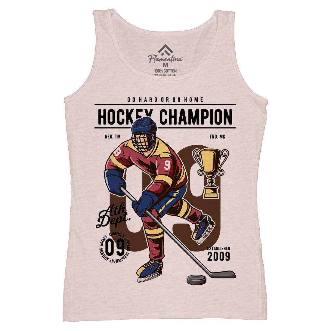 Hockey Champion Womens Organic Tank Top Vest Sport C373