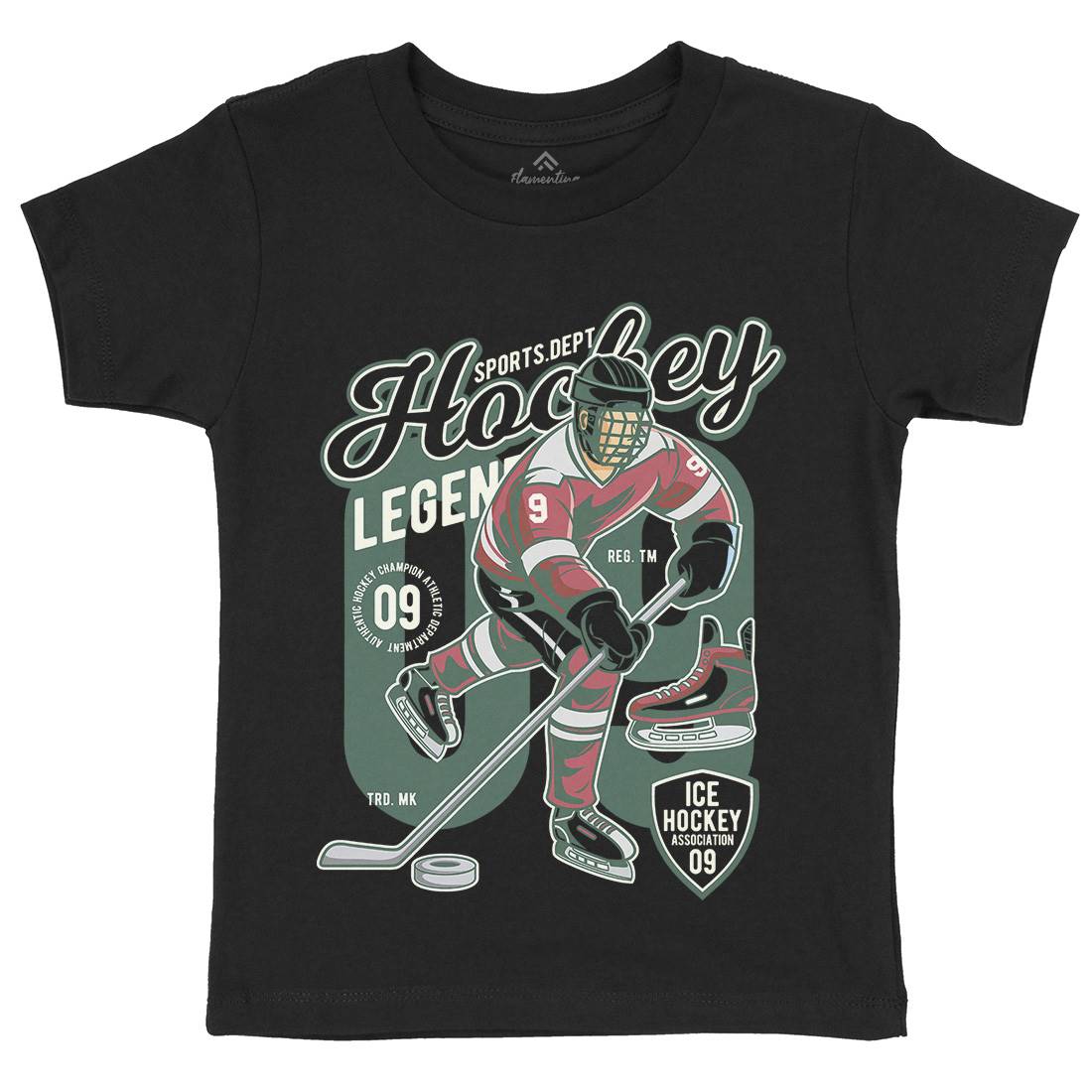 Hockey Legend Kids Crew Neck T-Shirt Sport C374