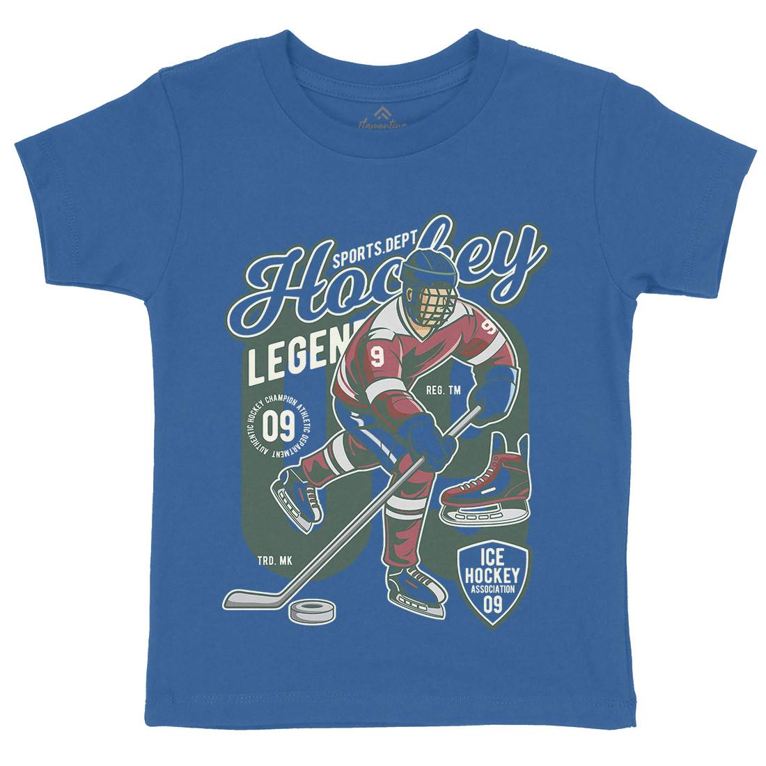 Hockey Legend Kids Crew Neck T-Shirt Sport C374