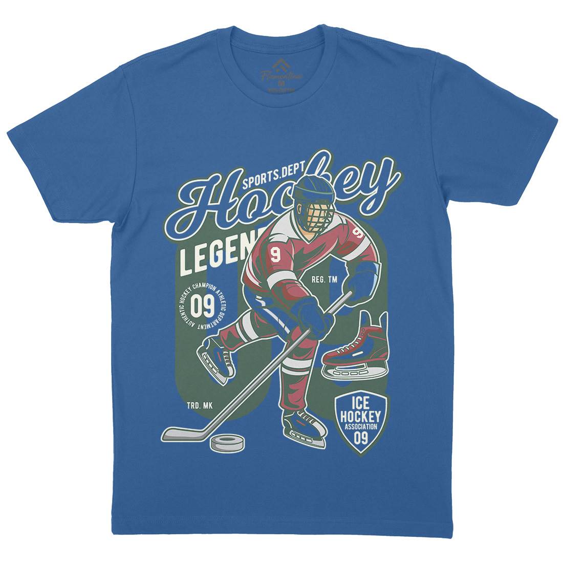 Hockey Legend Mens Crew Neck T-Shirt Sport C374