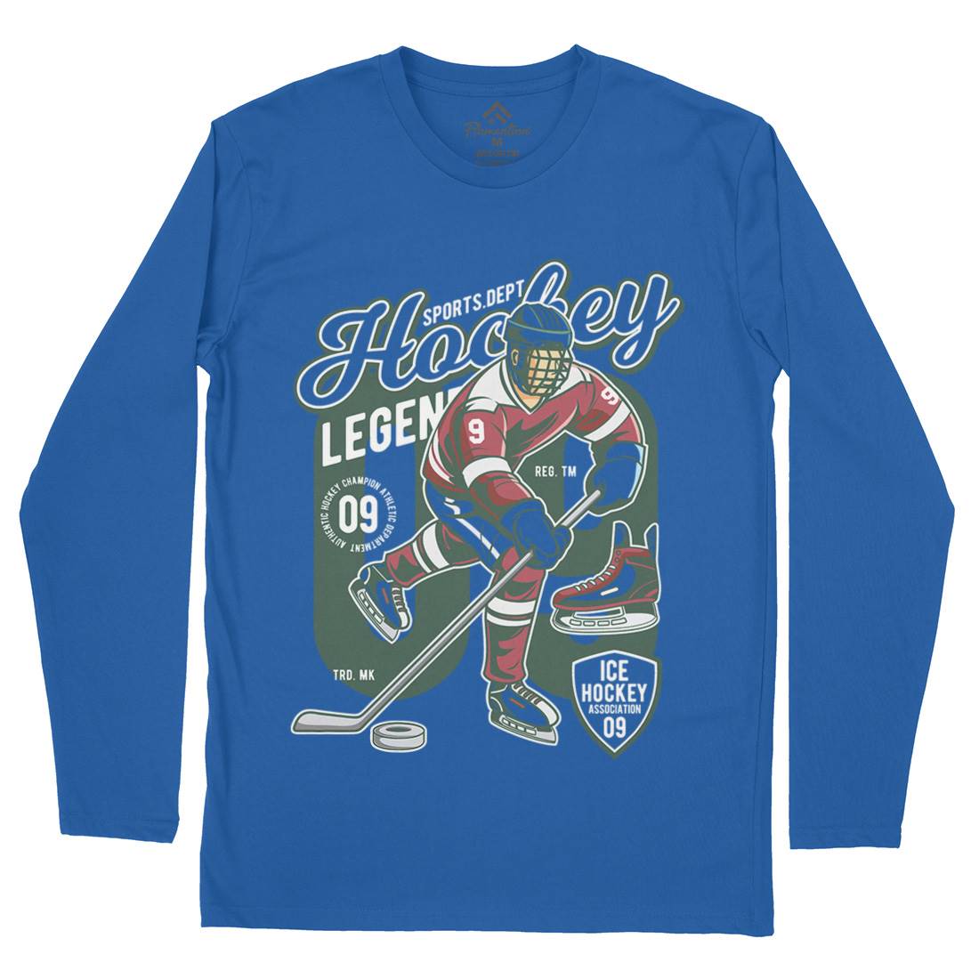 Hockey Legend Mens Long Sleeve T-Shirt Sport C374
