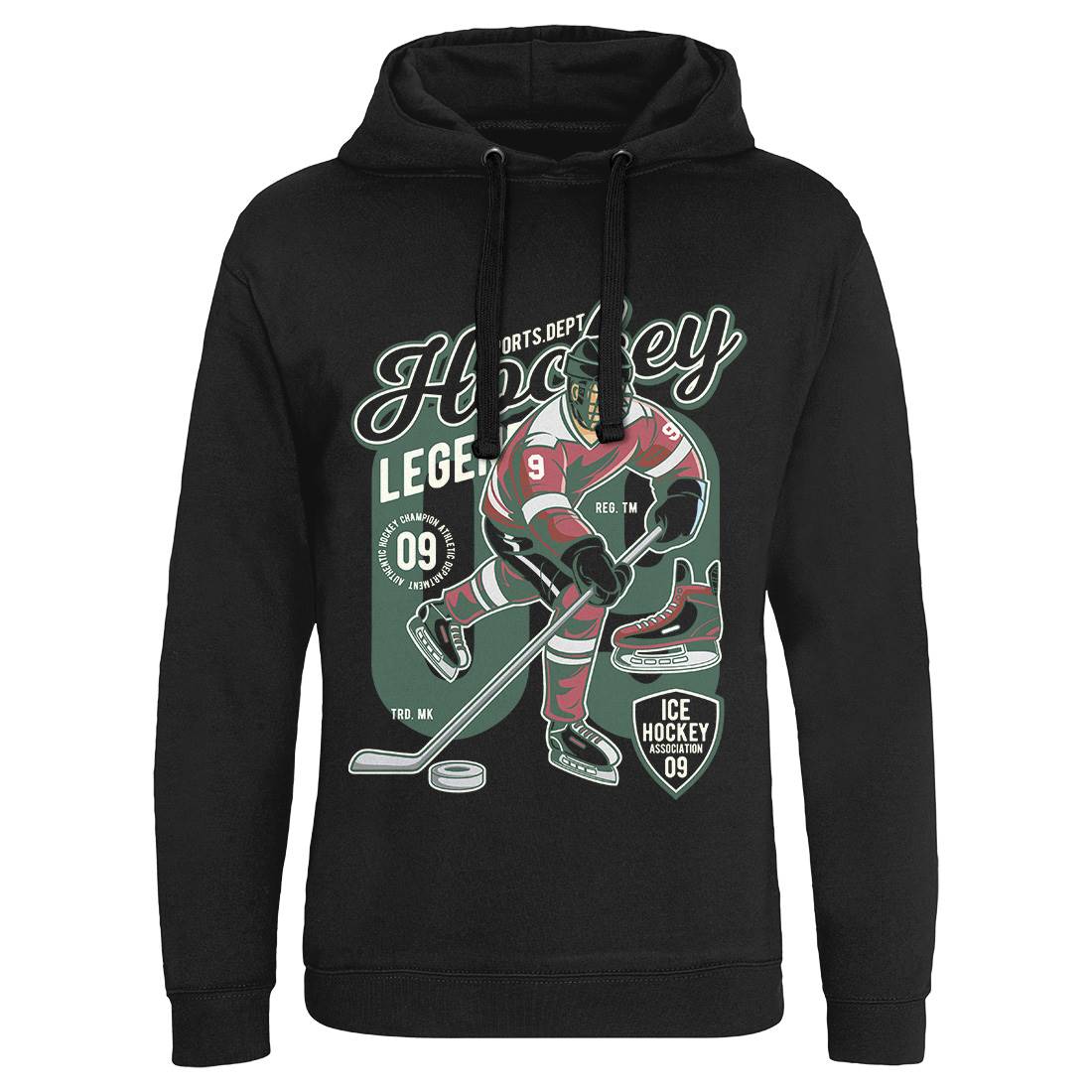 Hockey Legend Mens Hoodie Without Pocket Sport C374