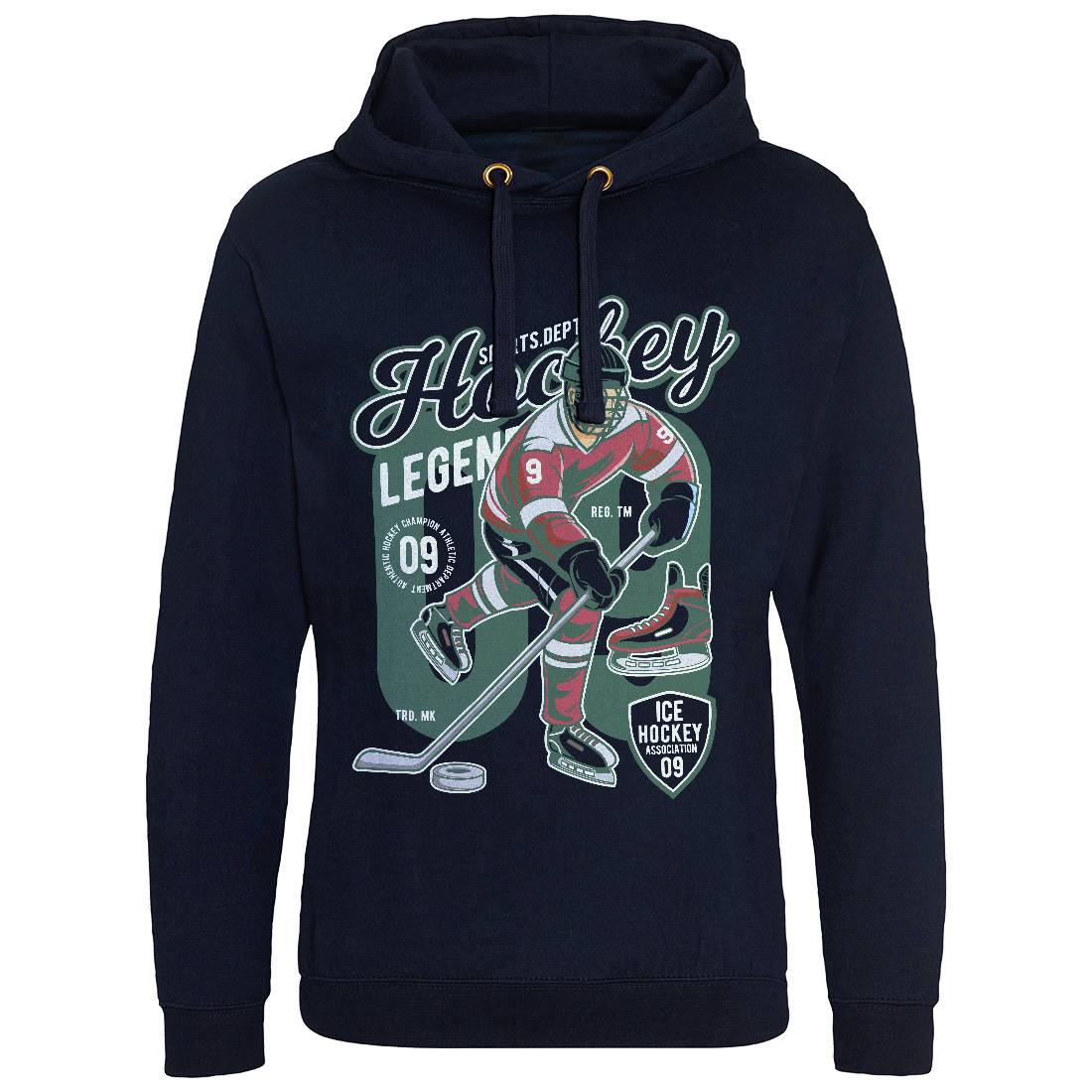 Hockey Legend Mens Hoodie Without Pocket Sport C374