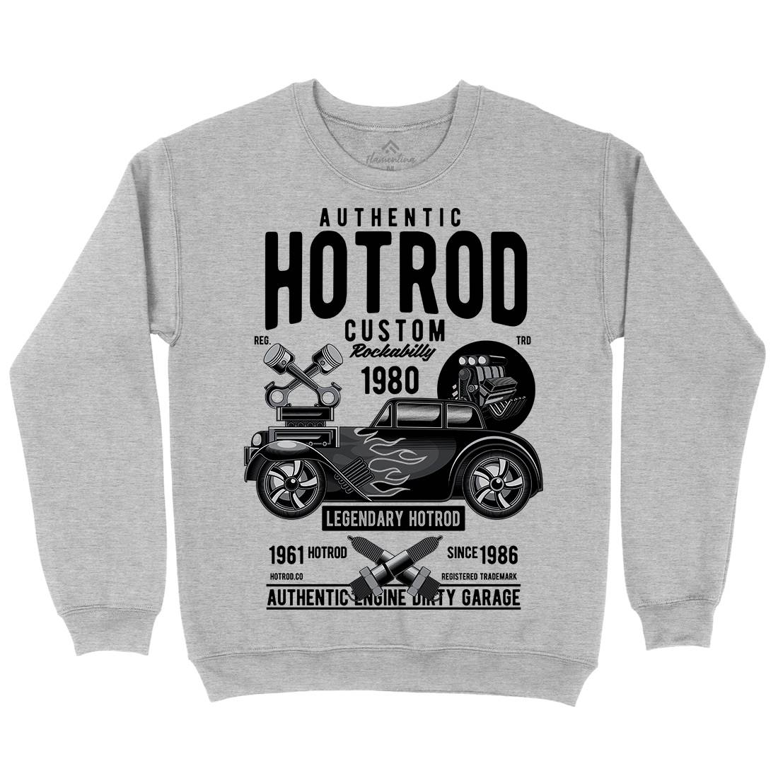 Hotrod Custom Mens Crew Neck Sweatshirt Cars C376