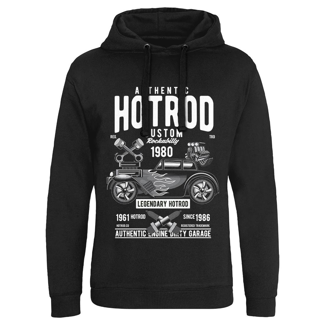 Hotrod Custom Mens Hoodie Without Pocket Cars C376