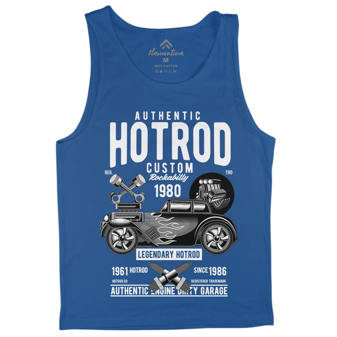 Hotrod Custom Mens Tank Top Vest Cars C376