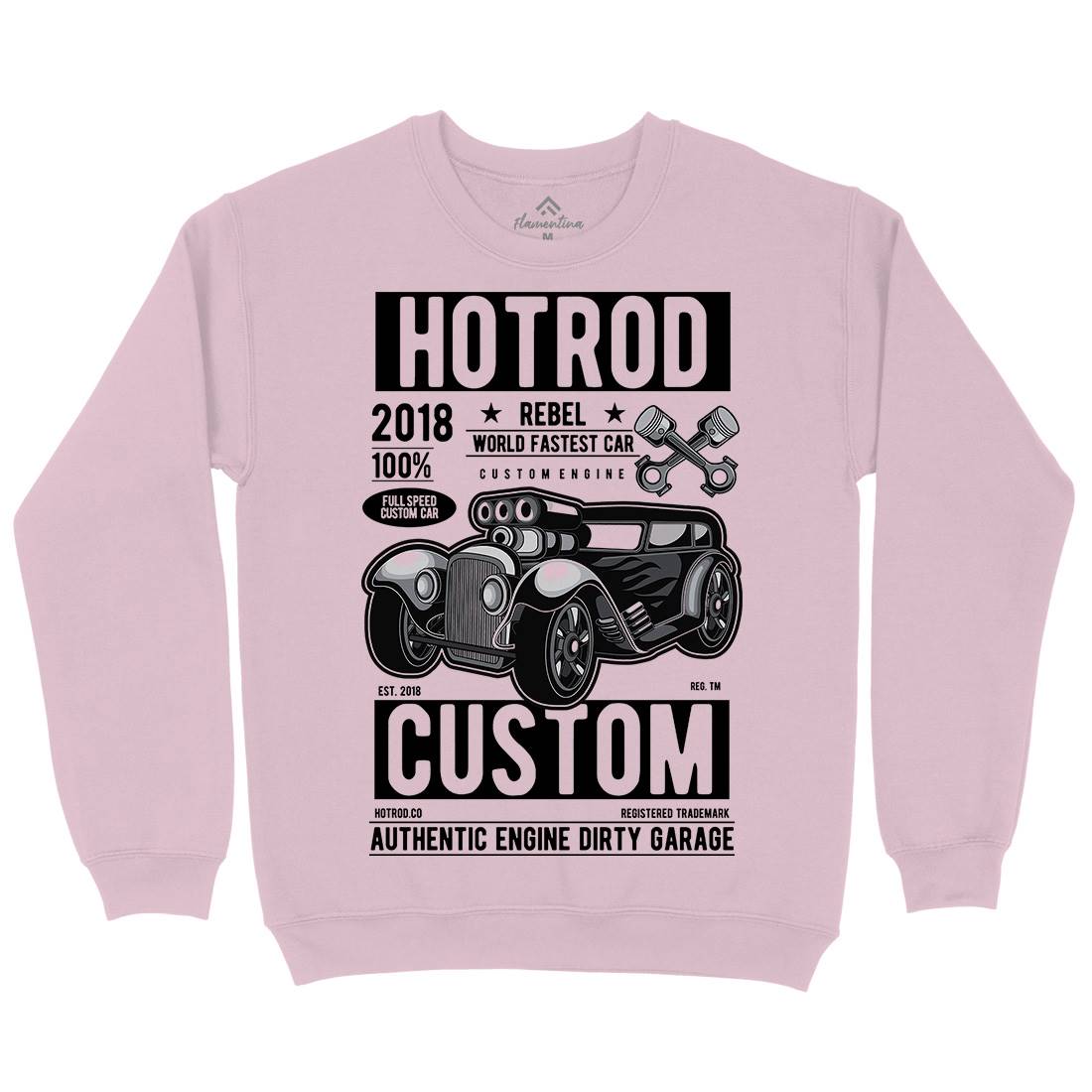 Hotrod Rebel Kids Crew Neck Sweatshirt Cars C377
