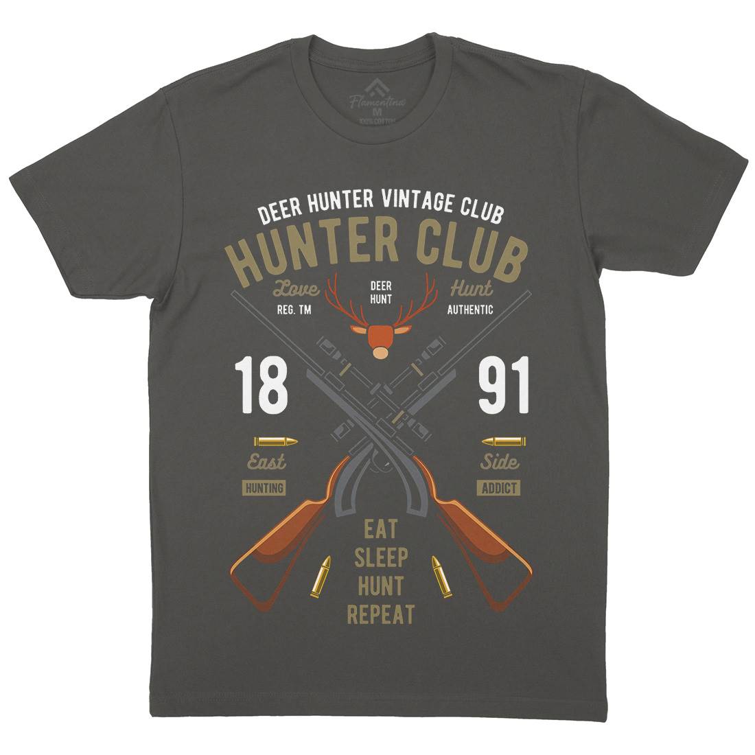 Hunter Club Mens Crew Neck T-Shirt Sport C378