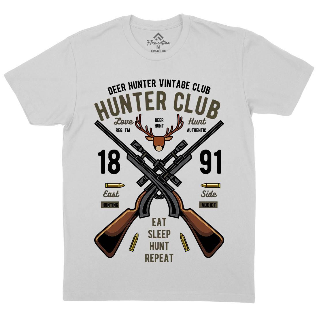 Hunter Club Mens Crew Neck T-Shirt Sport C378