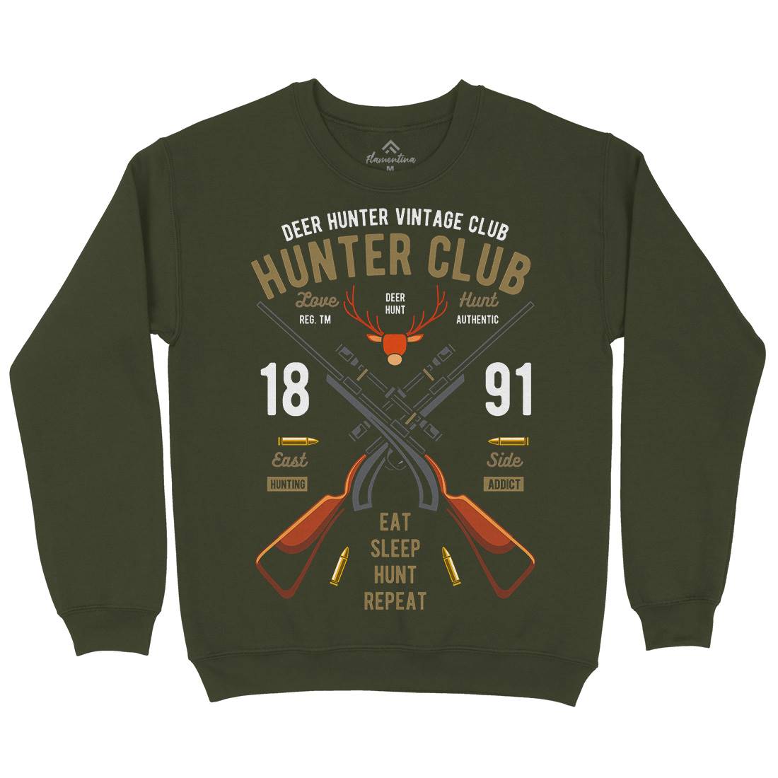 Hunter Club Mens Crew Neck Sweatshirt Sport C378