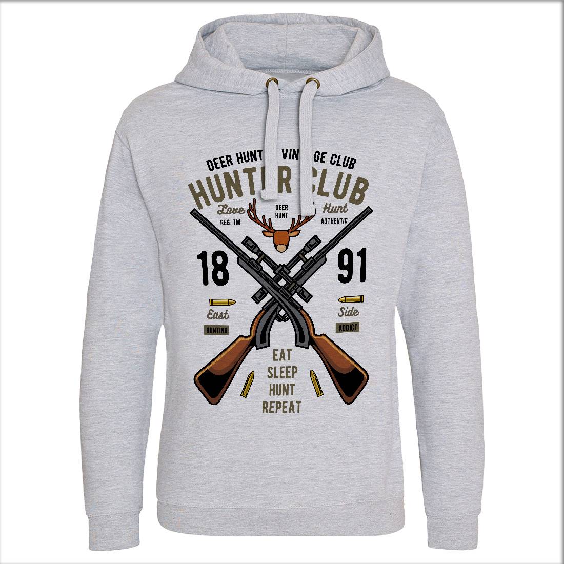 Hunter Club Mens Hoodie Without Pocket Sport C378