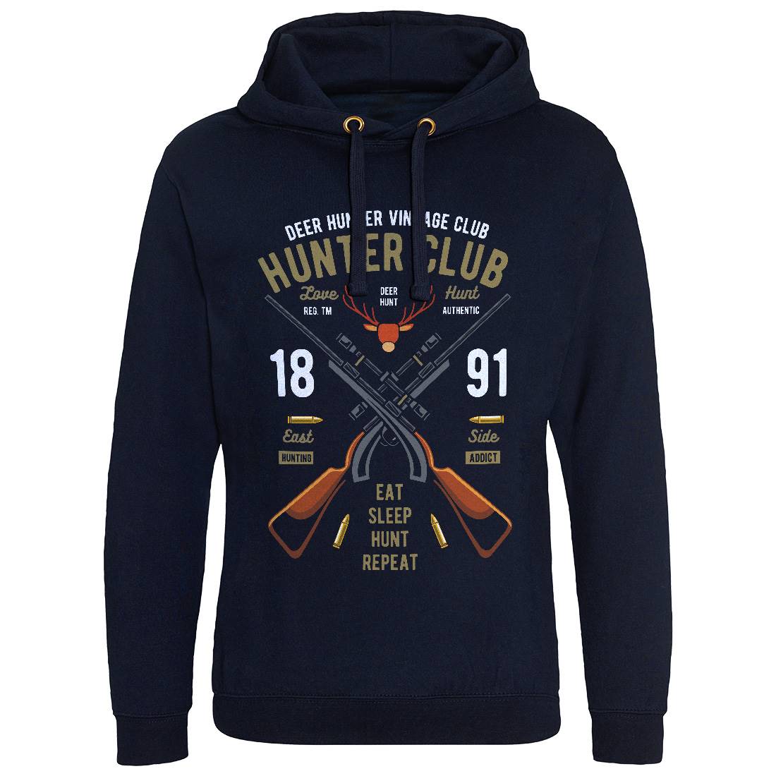 Hunter Club Mens Hoodie Without Pocket Sport C378