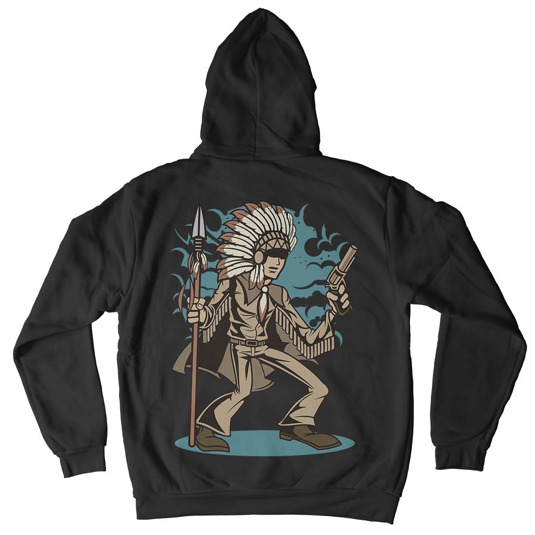 Indian Chief Killer Kids Crew Neck Hoodie American C380