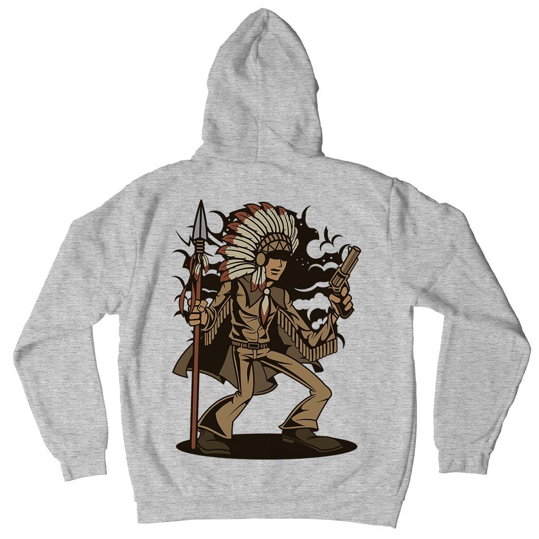 Indian Chief Killer Mens Hoodie With Pocket American C380