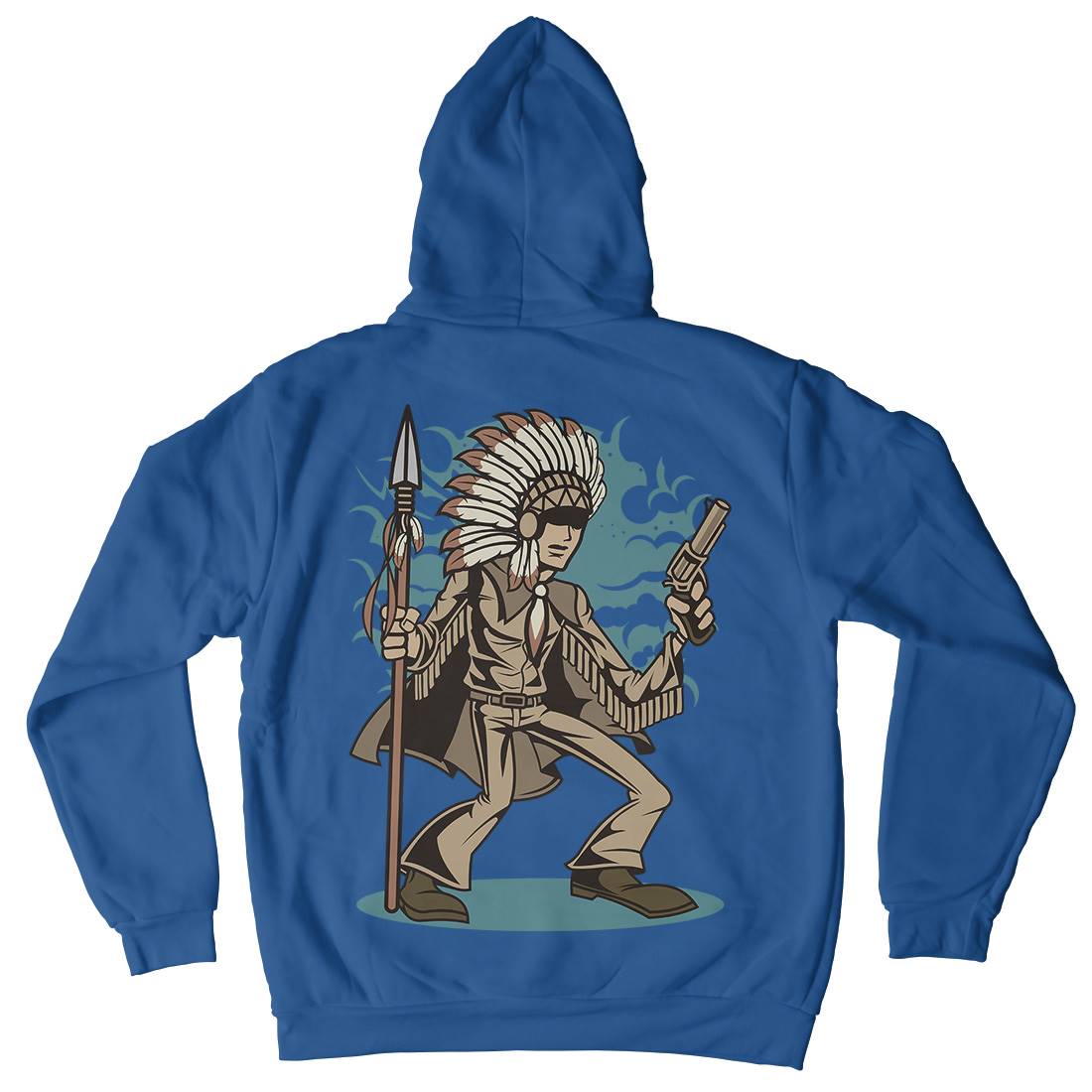 Indian Chief Killer Mens Hoodie With Pocket American C380