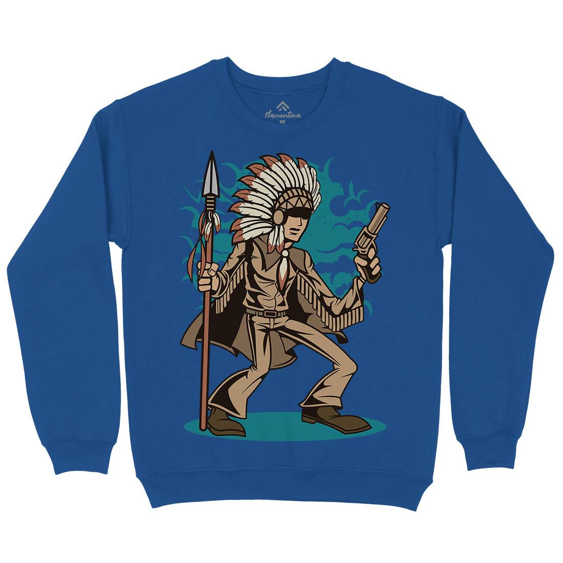 Indian Chief Killer Kids Crew Neck Sweatshirt American C380