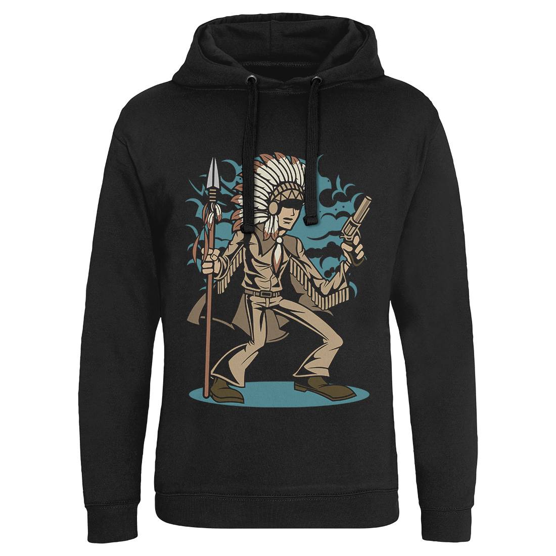 Indian Chief Killer Mens Hoodie Without Pocket American C380