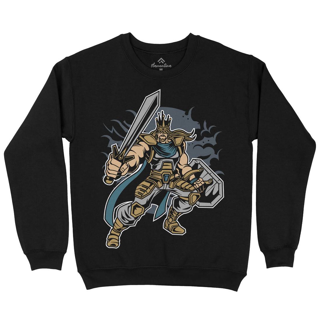 King Of Battle Kids Crew Neck Sweatshirt Warriors C384