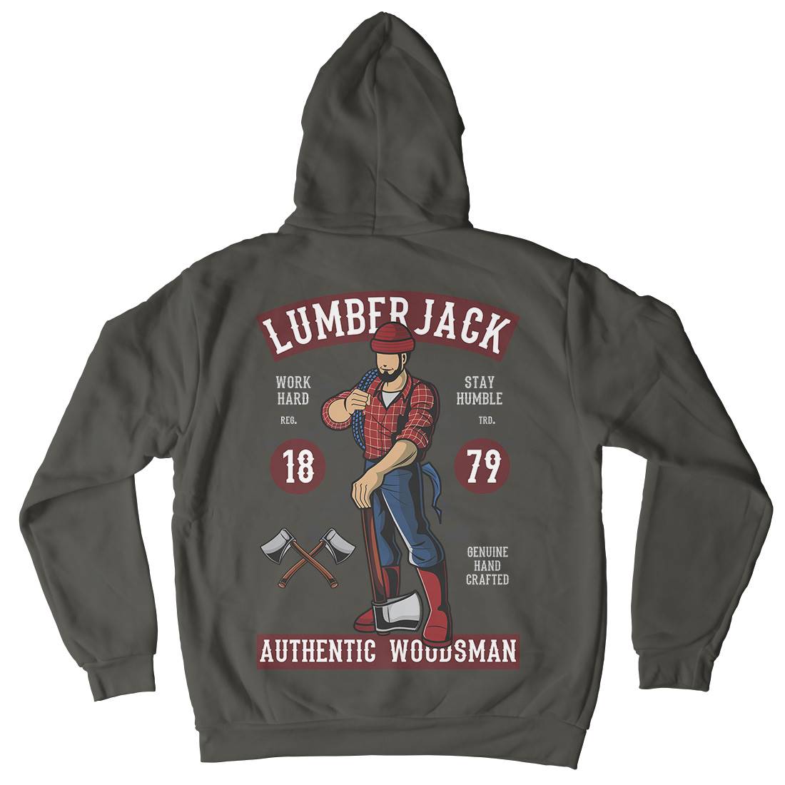 Lumberjack Mens Hoodie With Pocket Work C389