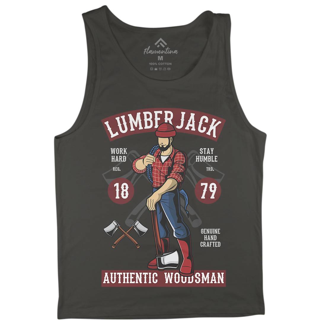 Lumberjack Mens Tank Top Vest Work C389