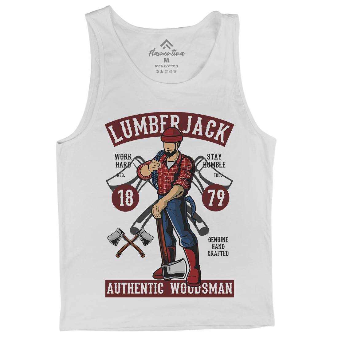 Lumberjack Mens Tank Top Vest Work C389