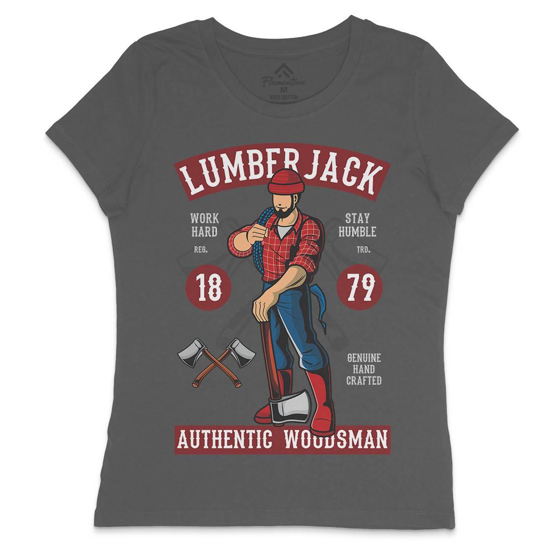 Lumberjack Womens Crew Neck T-Shirt Work C389
