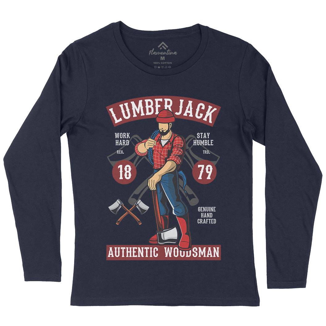 Lumberjack Womens Long Sleeve T-Shirt Work C389