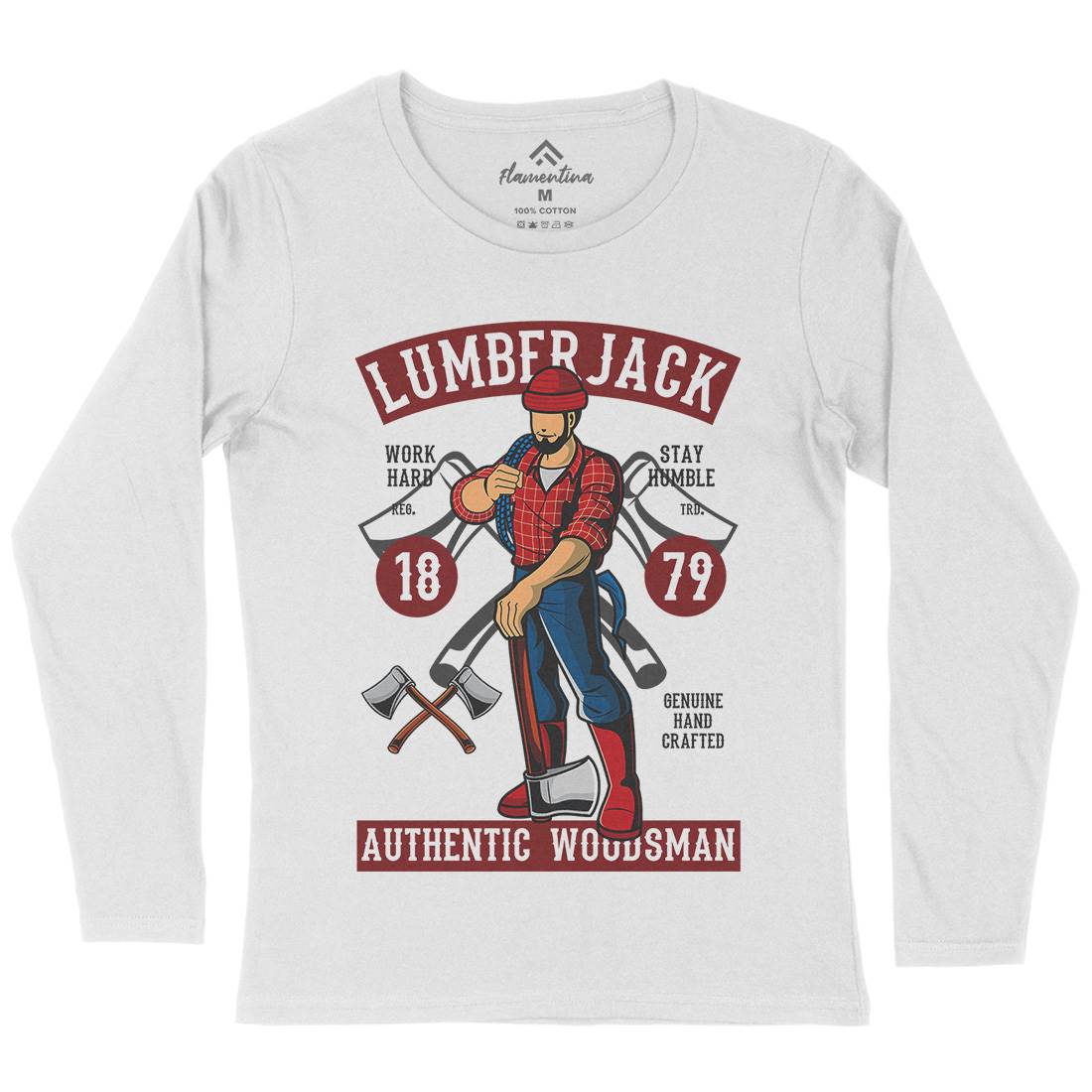 Lumberjack Womens Long Sleeve T-Shirt Work C389