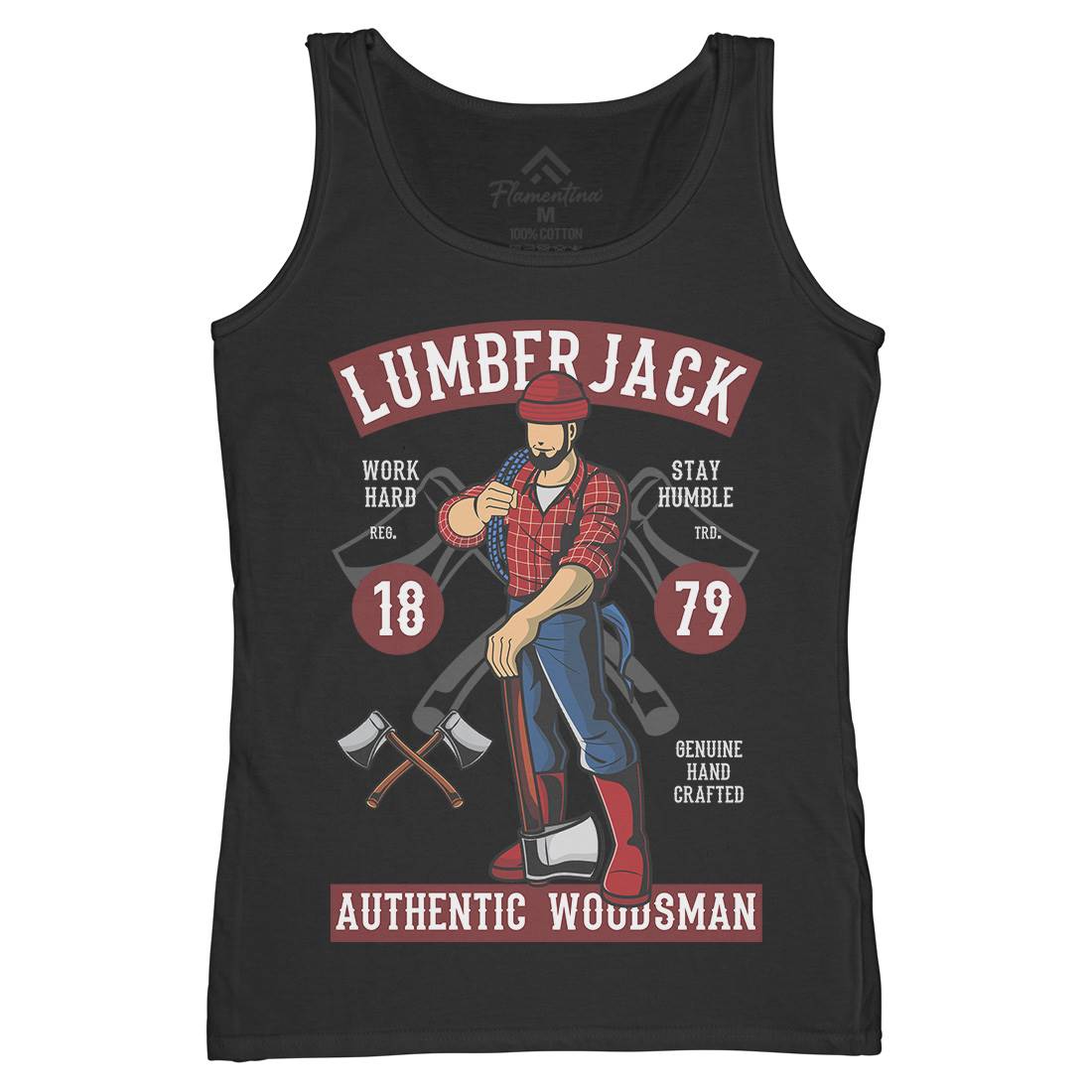 Lumberjack Womens Organic Tank Top Vest Work C389