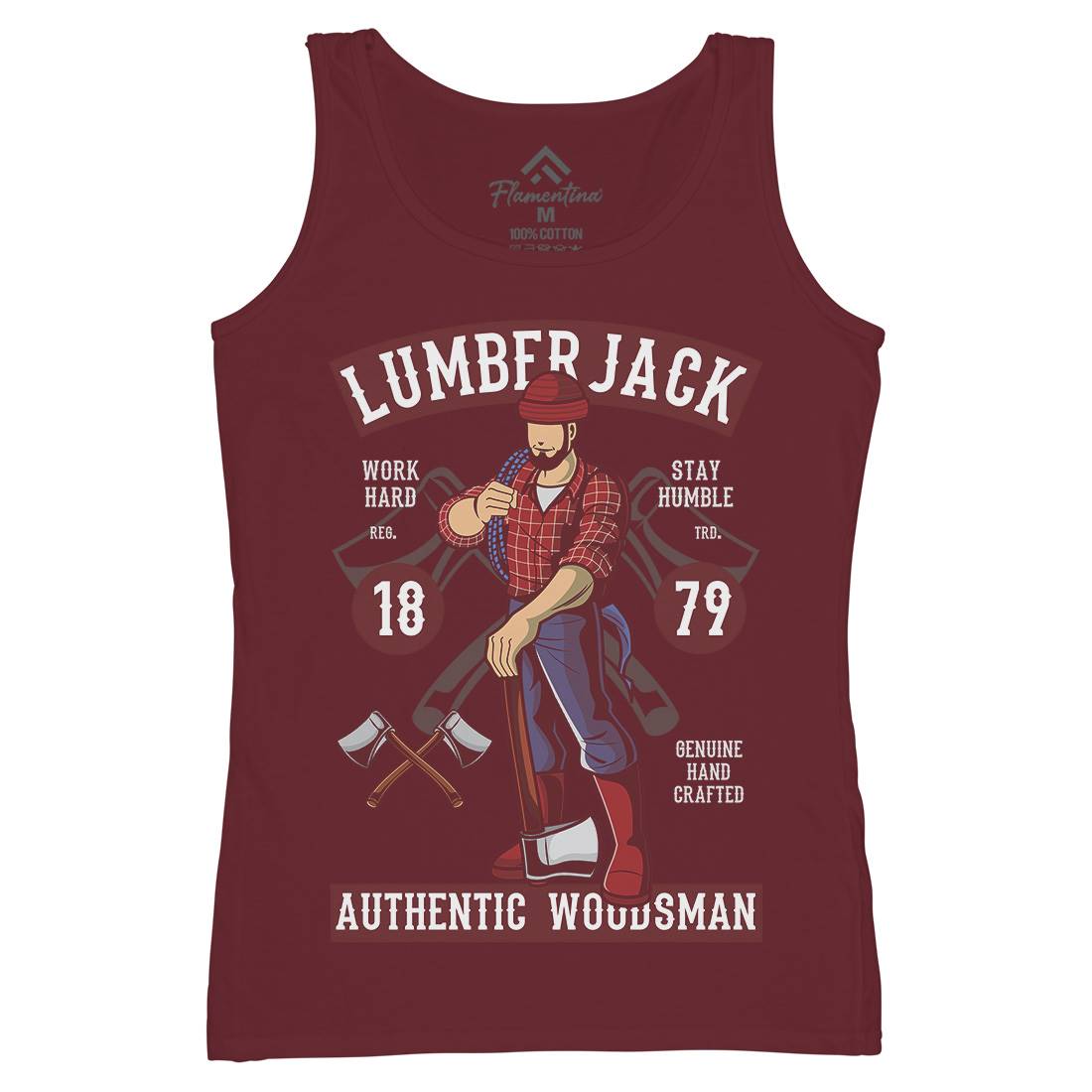 Lumberjack Womens Organic Tank Top Vest Work C389