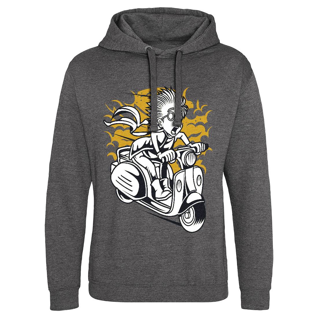 Mad Scientist Scooter Mens Hoodie Without Pocket Work C391