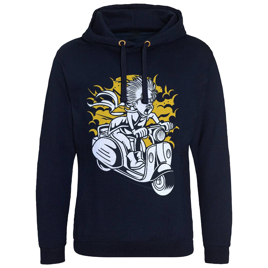 Mad Scientist Scooter Mens Hoodie Without Pocket Work C391