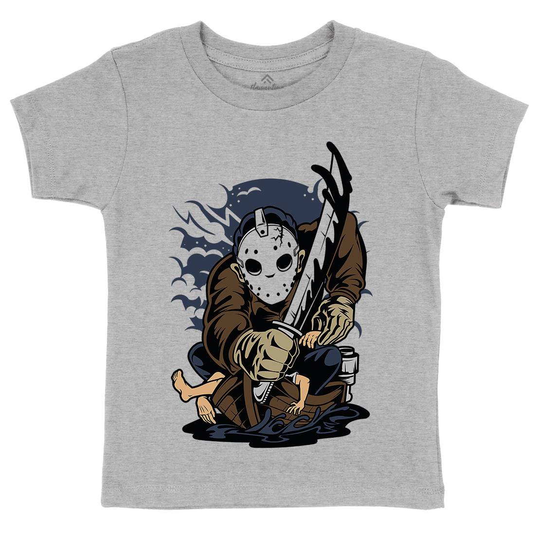 Masked Slayer Kids Crew Neck T-Shirt Horror C392