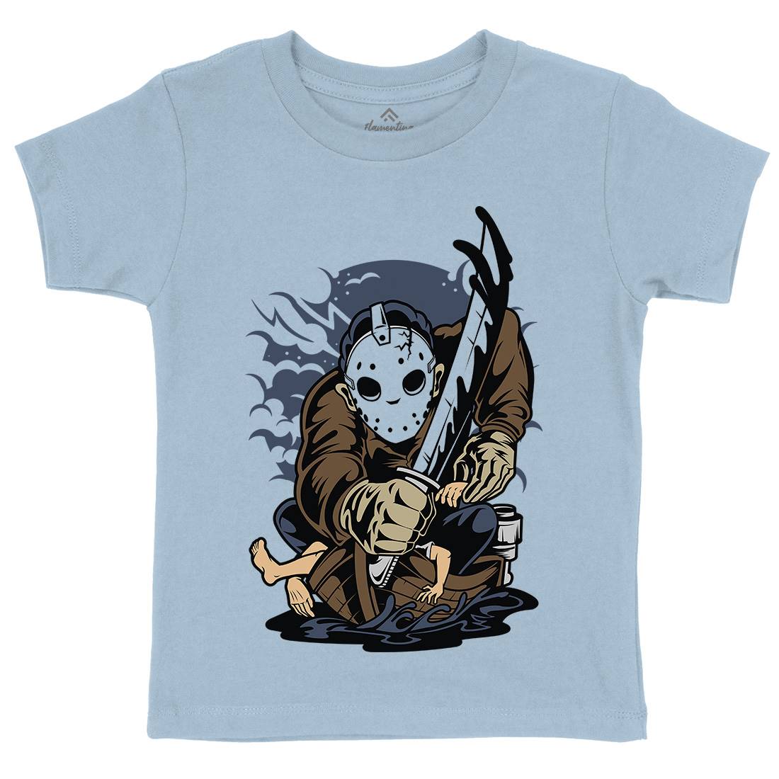 Masked Slayer Kids Crew Neck T-Shirt Horror C392