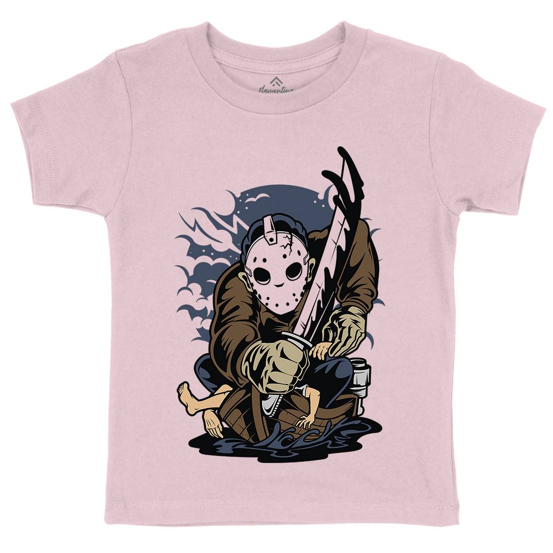 Masked Slayer Kids Organic Crew Neck T-Shirt Horror C392