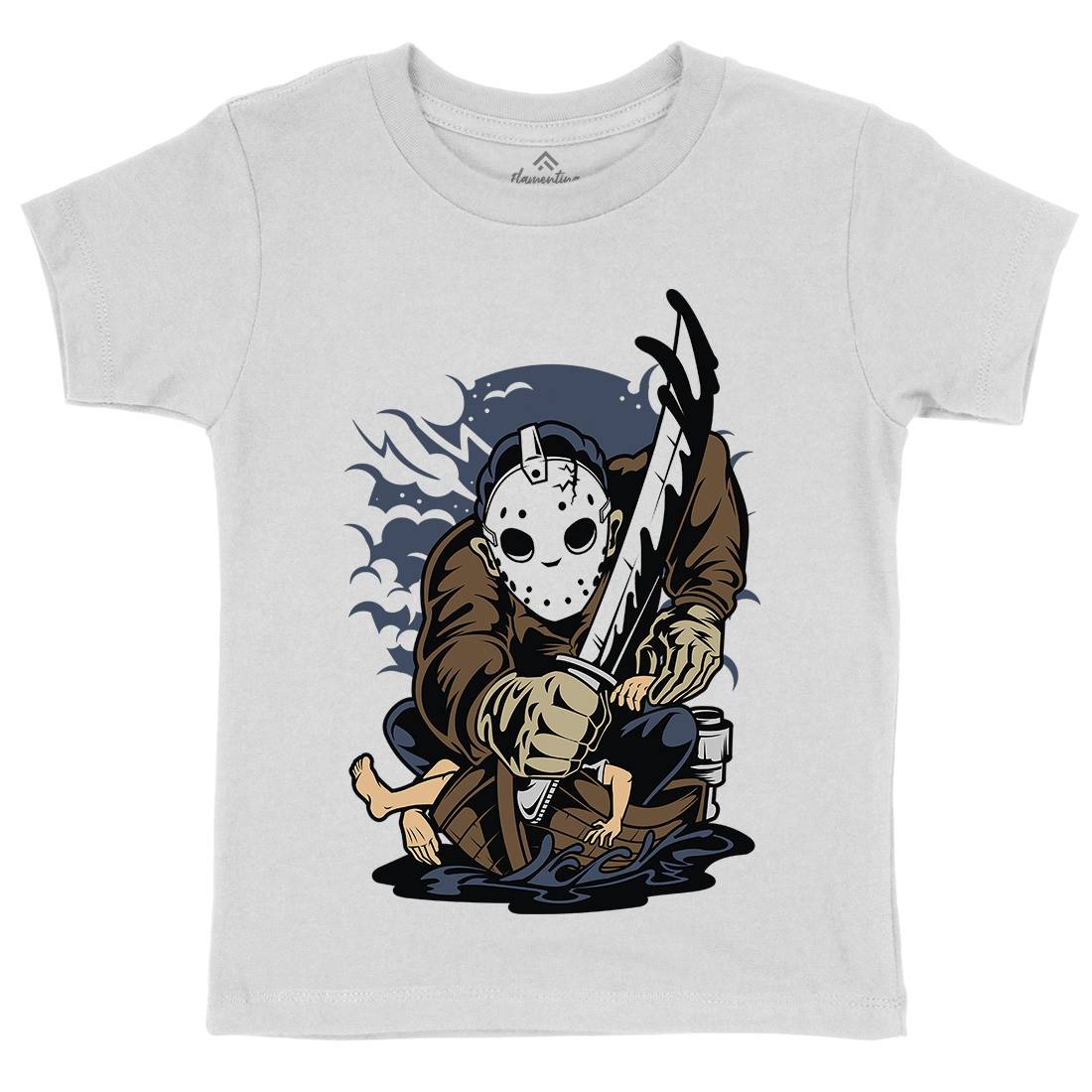 Masked Slayer Kids Organic Crew Neck T-Shirt Horror C392