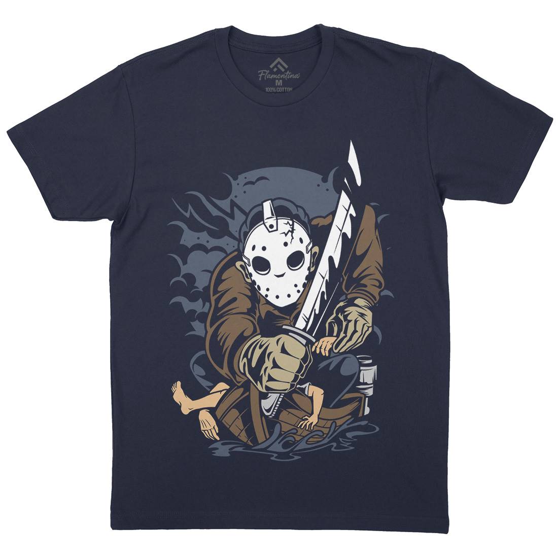 Masked Slayer Mens Crew Neck T-Shirt Horror C392
