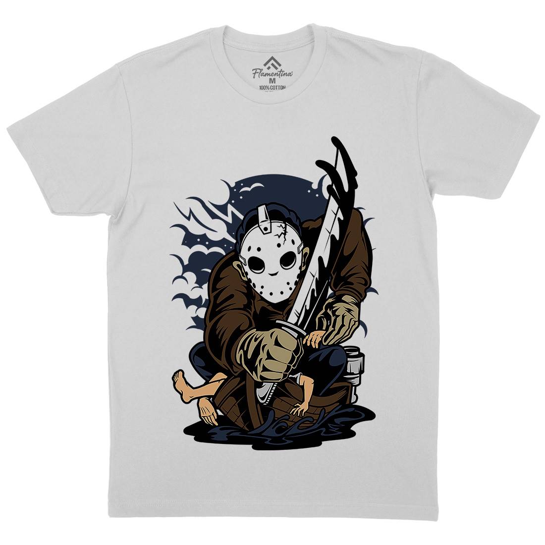 Masked Slayer Mens Crew Neck T-Shirt Horror C392