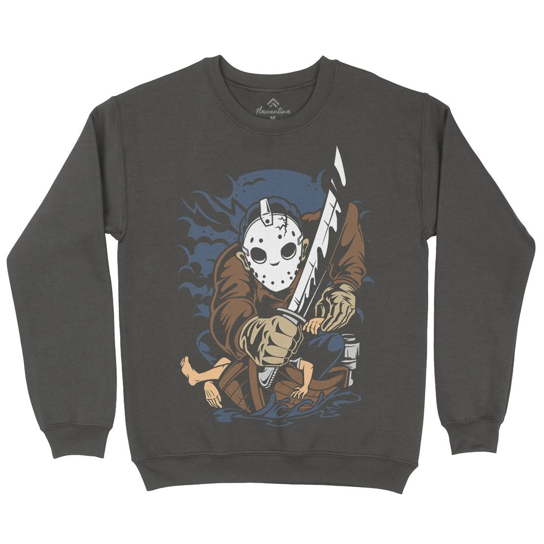Masked Slayer Kids Crew Neck Sweatshirt Horror C392