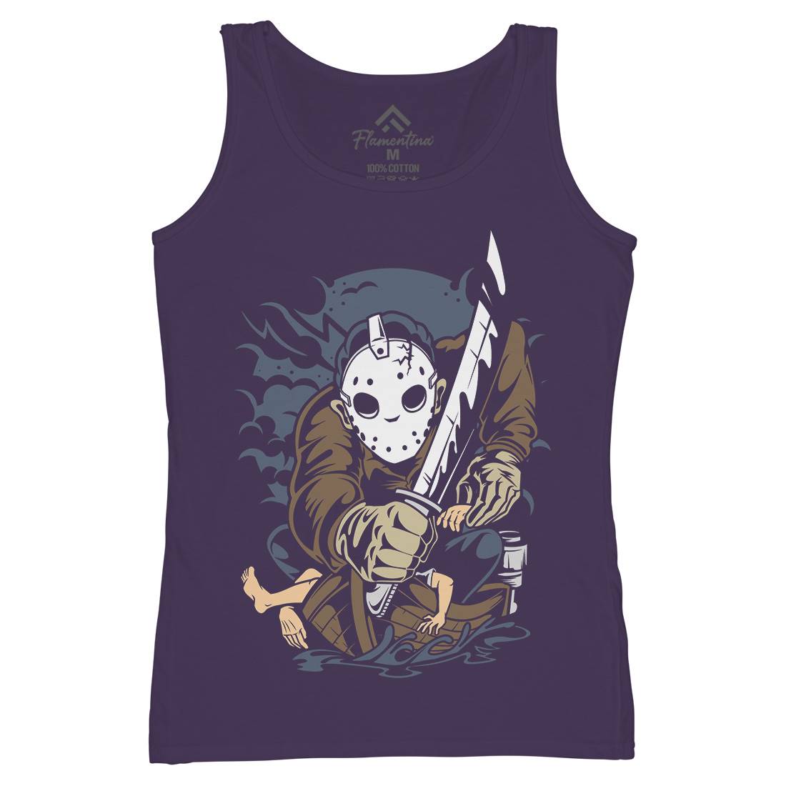 Masked Slayer Womens Organic Tank Top Vest Horror C392