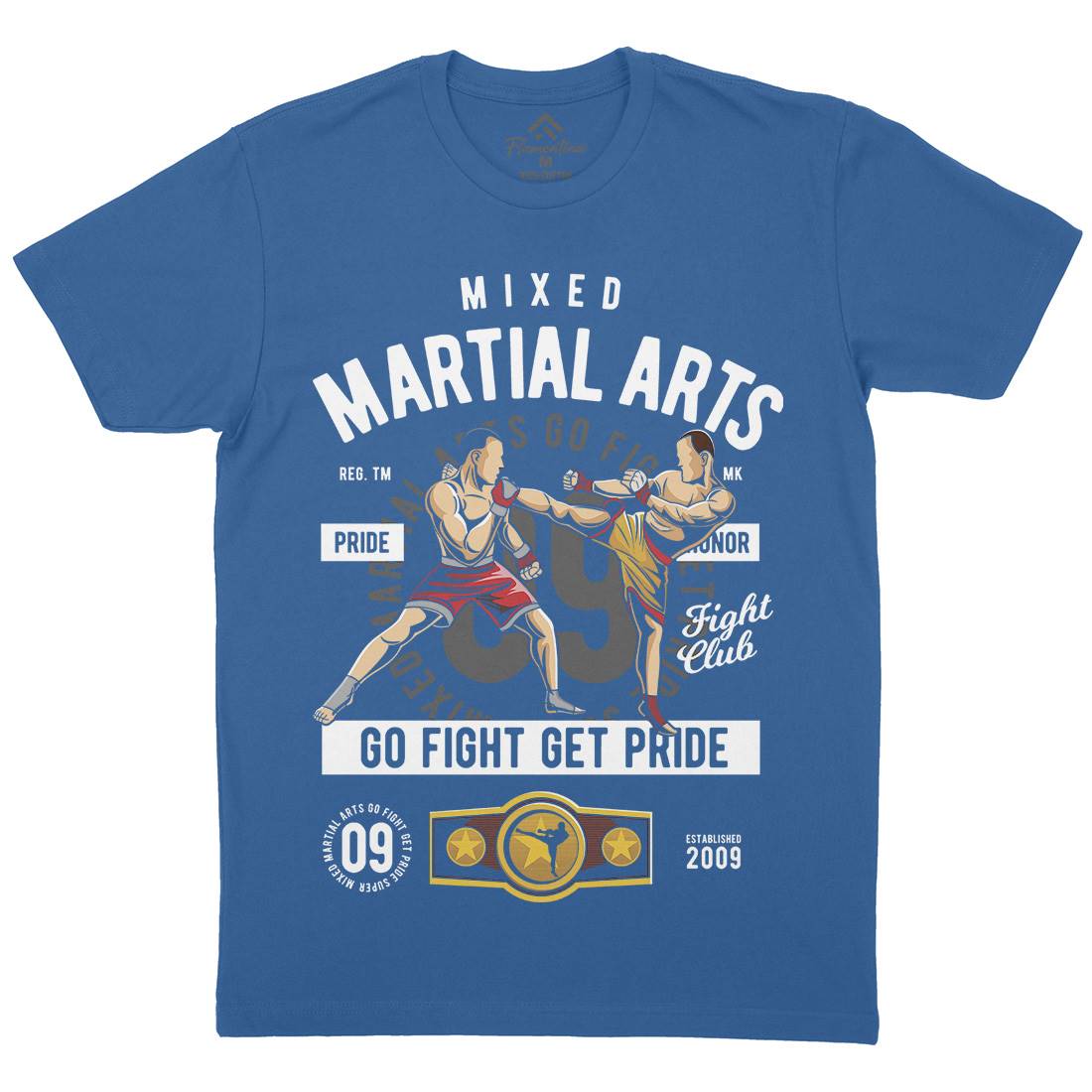 Mixed Martial Arts Mens Crew Neck T-Shirt Sport C396